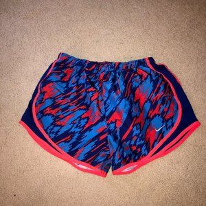 Women's Medium, red and blue Nike Short